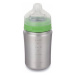 Klean Kanteen Baby Bottle w/Medium Flow Nipple - brushed stainless 266 ml