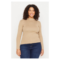 Trendyol Curve Norek Crew Neck Pletená halenka