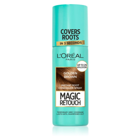 L’Oréal Paris Magic Retouch sprej pro okamžité zakrytí odrostů odstín Golden Brown 75 ml