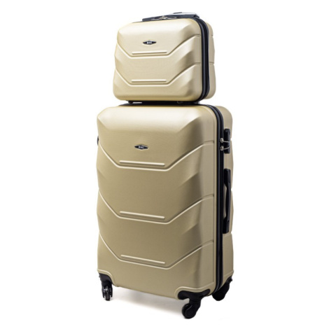 Rogal Zlatá sada 2 luxusních plastových kufrů "Luxury" - M (35l), L (65l)