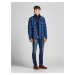 Modrá kostkovaná košile Jack & Jones Bluwoodland