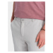 Ombre Clothing Světle šedé chinos kraťasy V5 SRCS-0127