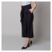 Dámské látkové kalhoty culottes černé 12616