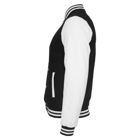 Pánská bunda Urban Classics Oldschool College Jacket - černá, bílá