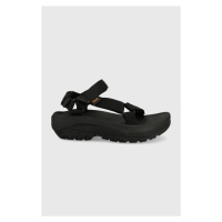 Sandály Teva dámské, černá barva, na platformě, 1131270.BLK-BLK