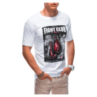 Buďchlap Bílé pánské tričko Fight S1861