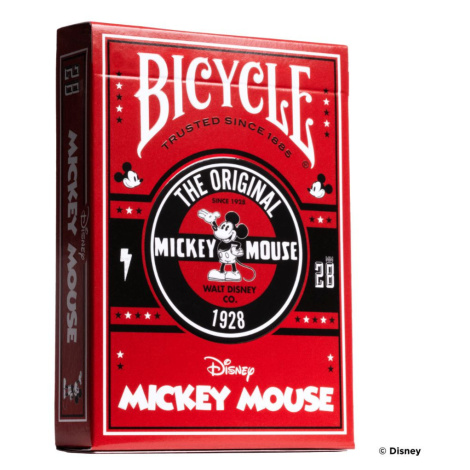 Hrací karty Bicycle Disney Classic Mickey Mouse, červené
