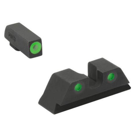 Tritiová mířidla Hyper-Bright™ Pistol Set Meprolight® / zelená muška, zelené hledí