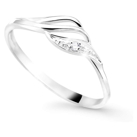 Cutie Diamonds Půvabný prsten z bílého zlata s briliantem DZ8023-00-X-2 60 mm Cutie Jewellery