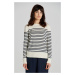 SVETR GANT FINE KNIT STRIPED C-NECK bílá