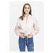 Ladies Satin Kimono Blouson - light pink