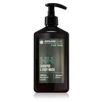 Arganicare For Men 2-In-1 Shampoo & Body Wash sprchový gel a šampon 2 v 1 pro muže 400 ml