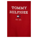 Dětská mikina Tommy Hilfiger červená barva, s potiskem
