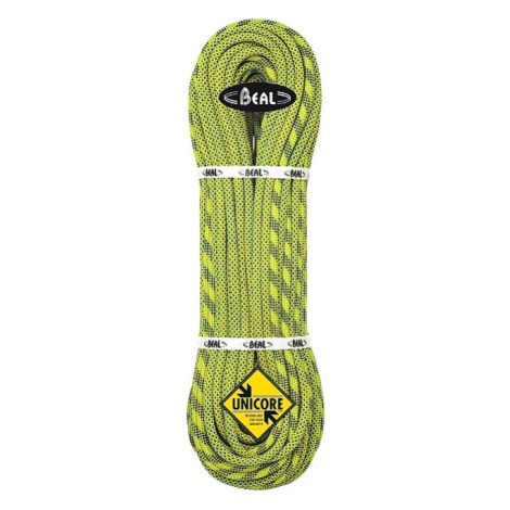 Beal lano Booster III Unicore 9,7mm Dry Cover Safe Control 80m, žlutá+Safe Control