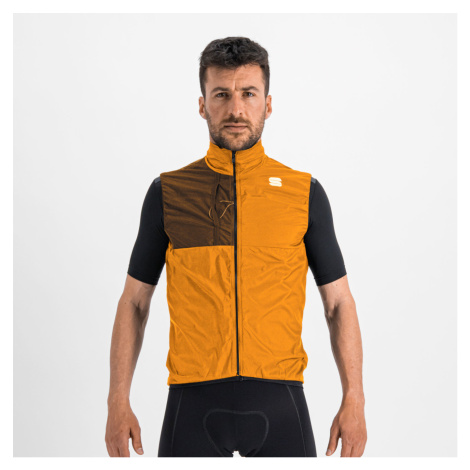 SPORTFUL Cyklistická vesta - SUPERGIARA LAYER - oranžová