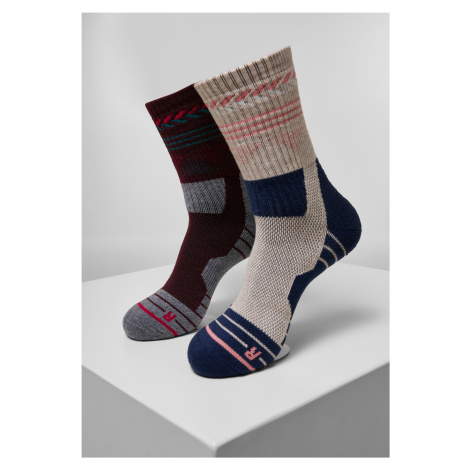 Turistické výkonné ponožky 2-balení modrá/šedá Urban Classics