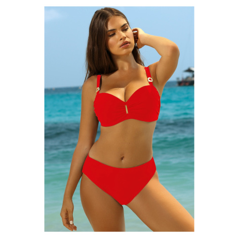 Dvoudílné plavky Self S730 Glamour 1 Červená | dámské plavky