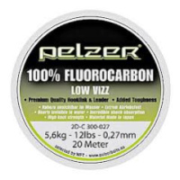 Pelzer - návazcový vlasec  fluorocarbon 20 m crystal-průměr 0,27 mm / nosnost 12 lb / 5,6 kg