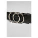 Ring Buckle Belt - black/silver