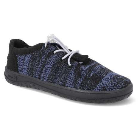 Barefoot tenisky Jonap - Knitt NEW vegan modročerná