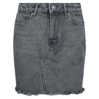 Urban Classics Ladies Heavy Mini Denim Skirt Mini sukně šedá