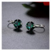 Sisi Jewelry Náušnice Swarovski Elements Megan Smaragd E1890-KSE00044(3) Zelená