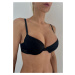 Dámská push-up podprsenka Emporio Armani 164394 CHRISTMAS LACE BLACK | černá