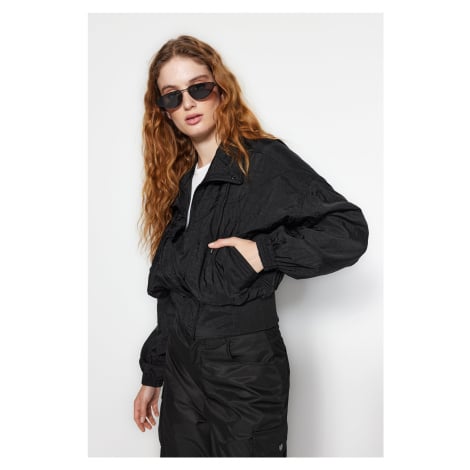 Trendyol Black Oversize vodoodpudivá pláštěnka s tenkým kabátem