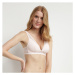 DIM SUBLIM TRIANGLE BRA - Women's lace bra without bones - light pink