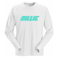Billie Eilish tričko dlouhý rukáv, Racer Logo LS White, pánské