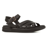 Kožené sandály Geox D XAND 2S dámské, černá barva, D35PAB 00043 C9999