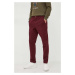Kalhoty Polo Ralph Lauren pánské, vínová barva, jednoduché