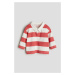 H & M - Triko z bavlněného žerzeje's límečkem - červená