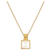 Hot Diamonds Jedinečný náhrdelník s diamantem a perletí Jac Jossa Soul DP896 (řetízek, přívěsek)