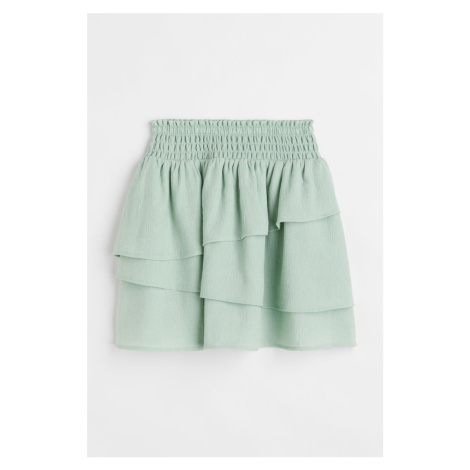 H & M - Volánová sukně - zelená H&M