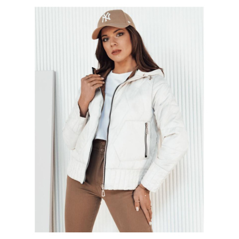 Bílá oboustranná dámská bunda DStreet