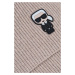 Šála karl lagerfeld k/ikonik patch knit scarf hnědá