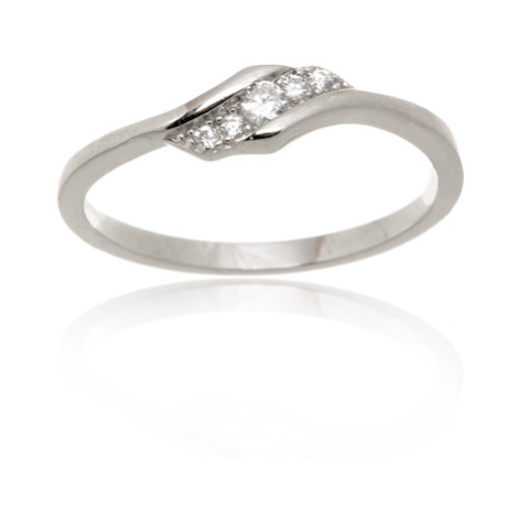 Dámský stříbrný prsten se zirkony STRP0426F Veroma