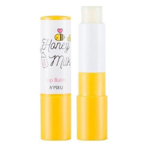 APIEU - HONEY & MILK LIP BALM - Balzám na rty s medem a mlékem 3,3 g