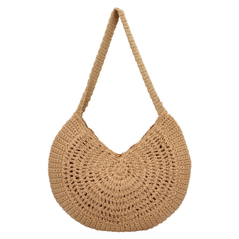 Módní dámská pletená kabelka na rameno Dióna, béžová MaxFly