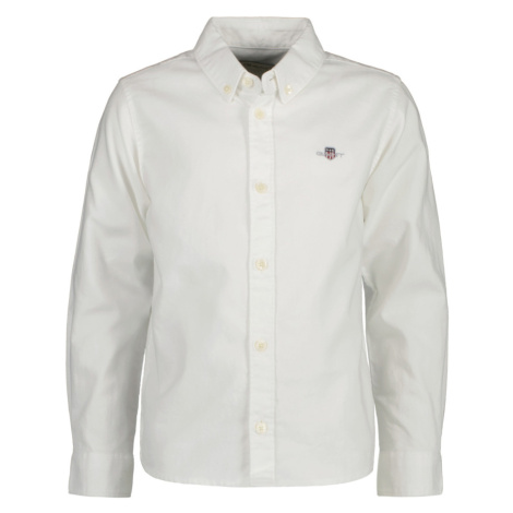 KOŠILE GANT SHIELD OXFORD BD SHIRT bílá