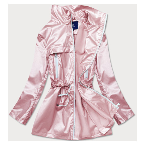 Tenká růžová dámská bunda se stojáčkem model 17019406 - Ann Gissy