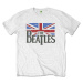 The Beatles Tričko Logo & Vintage Flag White 13 let