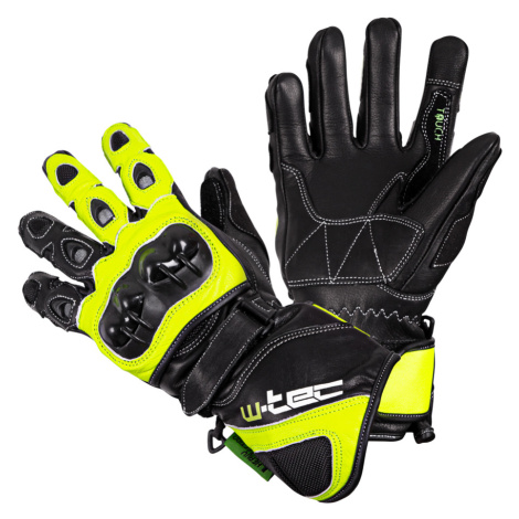 Motocyklové rukavice W-TEC Supreme EVO černo-zelená