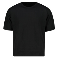 Trendyol Black Men's Boxy Fit Crew Neck Short Sleeved Plain T-Shirt