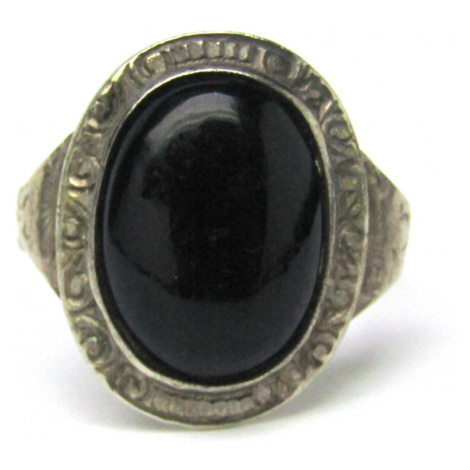 AutorskeSperky.com - Stříbrný prsten s onyxem - S2961