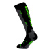 BLIZZARD-Wool Sport ski socks, black/green Černá