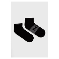 Ponožky BOSS (2-pack) pánské, černá barva, 50469720