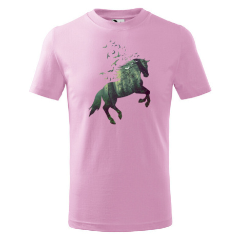 Dětské  tričko - Potisk koně BezvaTriko