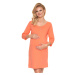 Oranžová těhotenská noční košile 0191